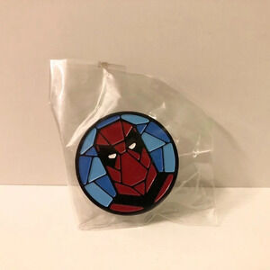 Deadpool Enamel Metal  Pin Double Rubber Backing